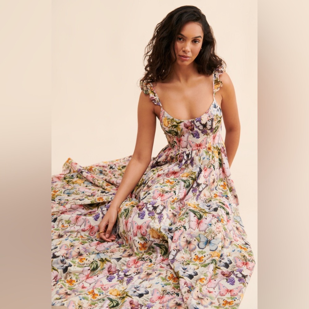 🦋Selkie Butterfly Botanics Penny Lane maxi gown dress🦋